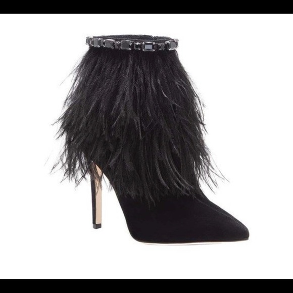 Jessica Simpson Shoes - Jessica Simpson Black Piume Bootie Sz 6